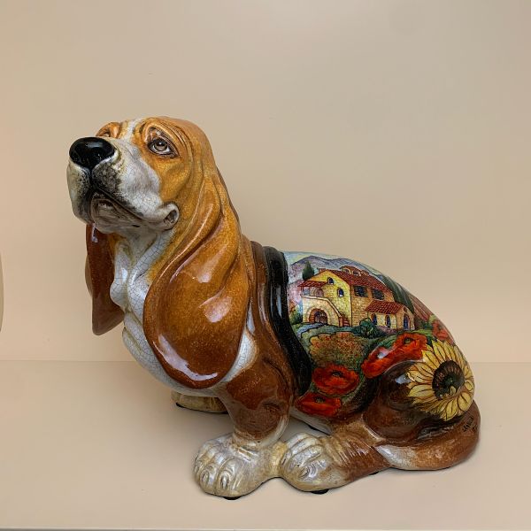 BASSET HOUND design: TUSCAN COUNTRYSIDE, CM.40H